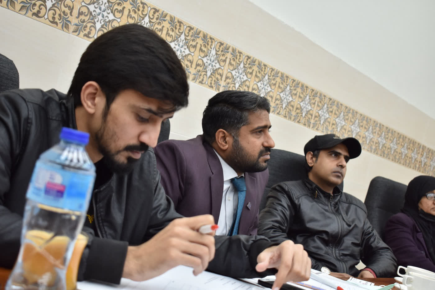 Umair Majeed recording scores as a judge at the Regional Plan9 Launchpad, Bahawalpur, January 2022